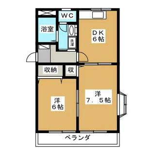 エクセル2【2階】の間取り