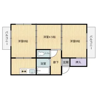 サンライズビル【2階】の間取り