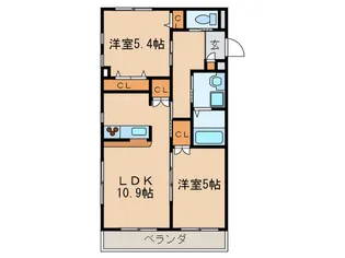 ロイヤルモネット【2階】の間取り