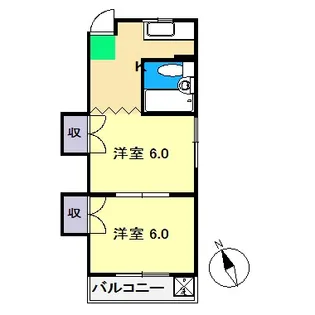 コーポなんごく【3階】の間取り