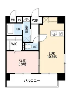 免疫ビルEXCIAII【8階】の間取り