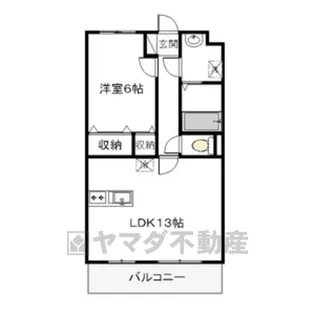 ルーナシティ【2階】の間取り