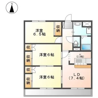 ヴァンヴェール五明 A棟【3階】の間取り