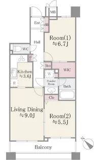 3LDKの間取り画像