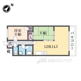 エスポワール交野【5階】の間取り