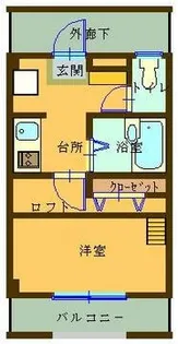 広島県呉市広徳丸町【アパート】の間取り