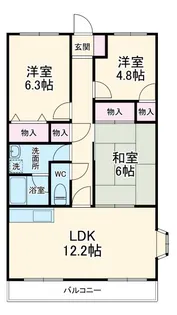 メッセ・ミサキI【3階】の間取り