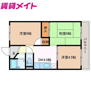 エビスコーポ【3階】の間取り