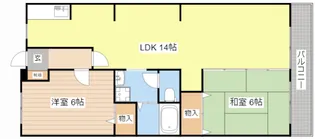滋賀県彦根市高宮町【マンション】の間取り