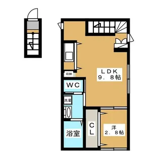 JFK中野新橋【2階】の間取り