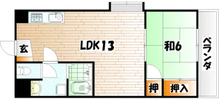 ルネッサンスTOEI美萩野【3階】の間取り