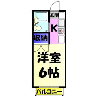 エスハイツI【1階】の間取り