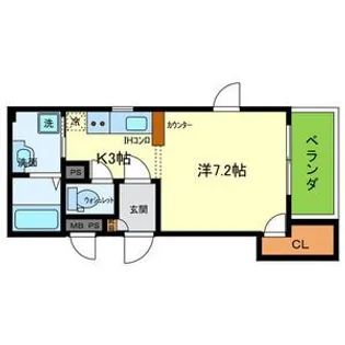 Primo鳳(プリモ)【3階】の間取り
