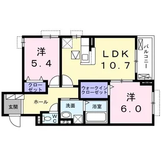 ベルベール【1階】の間取り