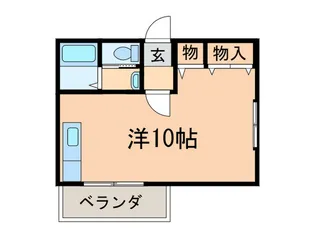 四番町コーポ【3階】の間取り