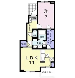 メルヘン フォレスト B【1階】の間取り