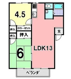 ルクスエテルナ秋津 A棟【2階】の間取り