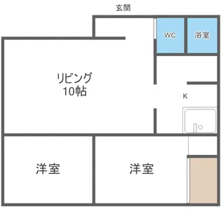 パークハイム1・2【1階】の間取り