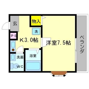 パイン箕面【2階】の間取り