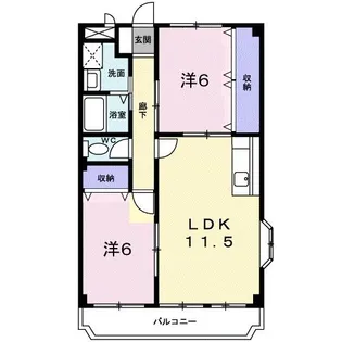 茨城県石岡市総社1【マンション】の間取り