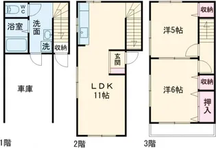 愛知県豊川市諏訪4【一戸建】の間取り