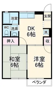 ロイヤルハイツI【2階】の間取り