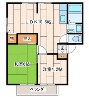 ギャラクシー舞岡【2階】の間取り