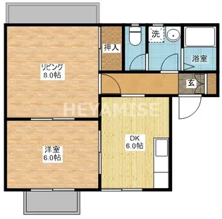 プレジール蔭平【2階】の間取り