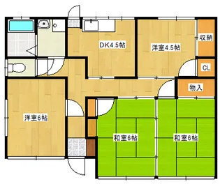 福岡県久留米市合川町【一戸建】の間取り