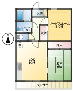 サイプレス花小金井【2階】の間取り