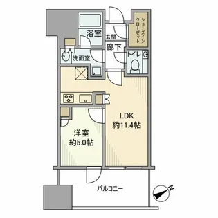 麻布台ヒルズレジデンスB【7階】の間取り
