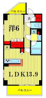 デュオステージ曳舟【4階】の間取り