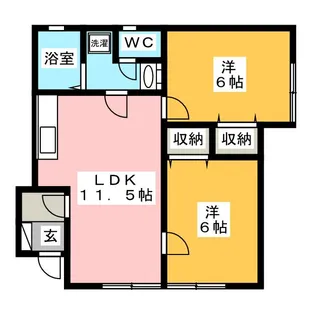 グリーンハイムY【1階】の間取り