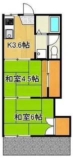 ツチヤハイツ【1階】の間取り