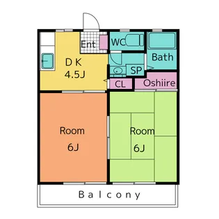 グリーンコーポ【2階】の間取り