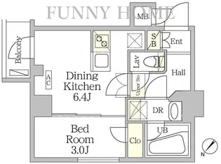 東京都目黒区青葉台3【マンション】の間取り