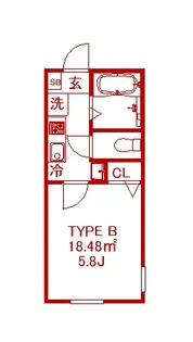 Belle Noire K【3階】の間取り