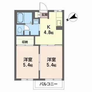 プレステージ川岸 G【1階】の間取り