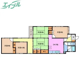 三重県多気郡明和町大字有爾中【一戸建】の間取り