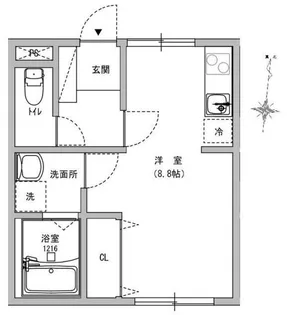 メゾン・ド・ハジメ【1階】の間取り