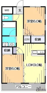 東京都小平市小川東町5【アパート】の間取り