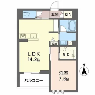フェリシア【2階】の間取り