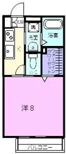 ハヤード美旗A【1階】の間取り
