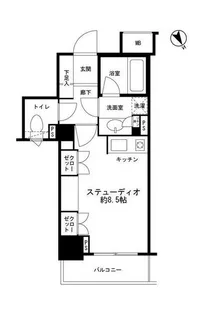 ファミール東京グランリッツ【4階】の間取り