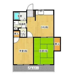 ベルグラーデ城北【4階】の間取り