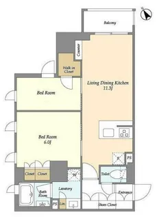 神奈川県横浜市中区長者町1【マンション】の間取り