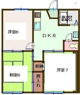 ギオンハイツ【2階】の間取り