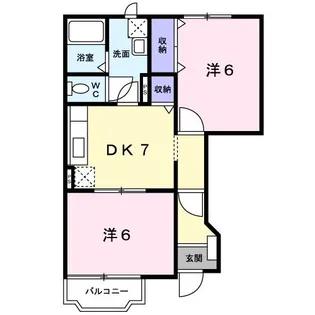 サンリット大道C【1階】の間取り