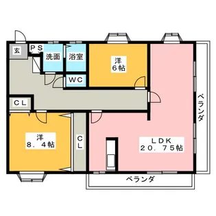 ロイヤルヒルズ【3階】の間取り