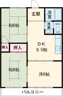 カスミハイツ【2階】の間取り